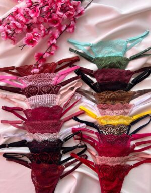 Calcinha Fio Duplo Reg. Renda