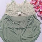 Baby doll feminino Zara em microfibra e renda, lingerie confortável para dormir e usar em casa.
